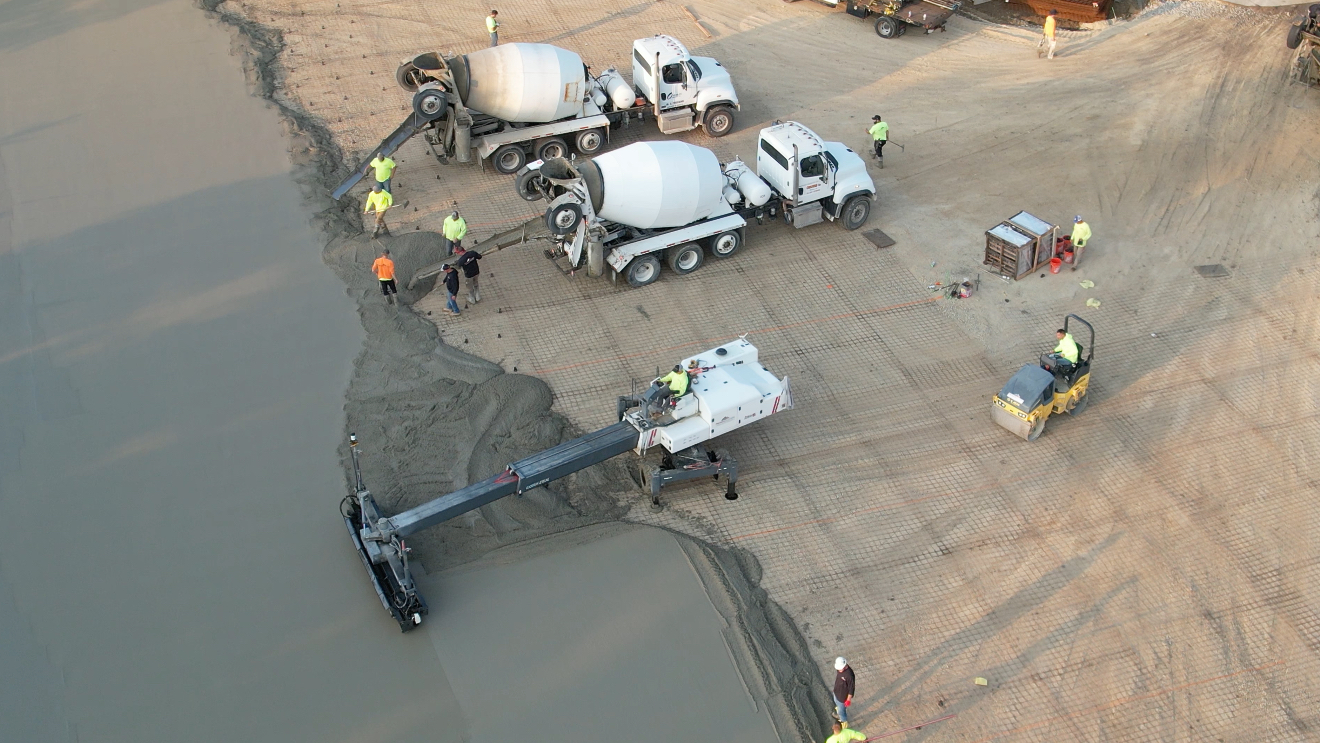 Aerial drone photo of a residential roofing crew at work in the Cleveland area — NE Ohio Drone